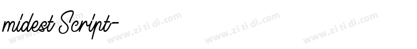 midest Script字体转换 midest Script字体转换